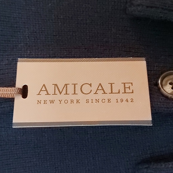 NWT Amicale Wool Cashmere Blend Collar Button Cardigan with Pockets Size XL - Picture 6 of 7